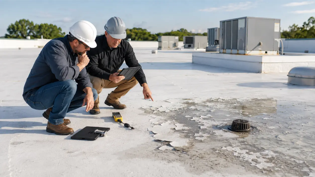 Why did my roof coating fail early? Learn how prep, moisture, adhesion, ponding water, film thickness, and cure conditions can cause premature failure.
