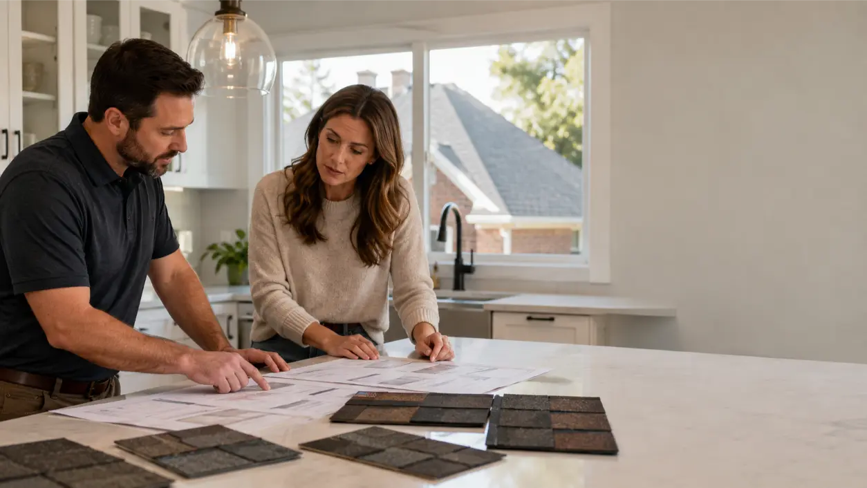 Use these questions to ask roofer before signing a contract to compare materials, warranties, decking, insurance, cleanup, payment terms, change orders, and exclusions.